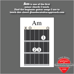 Am is one of the first chords I teach and  "Knockin' on Heavens Door" (sung by Guns N' Roses, Eric Clapton & Bob Dylan) is my favorite way to teach this chord.  #learnguitar #guitarlessons